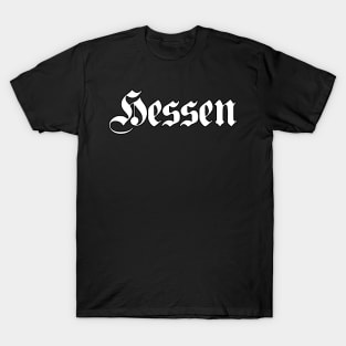 Hessen (Hesse) written with gothic font T-Shirt